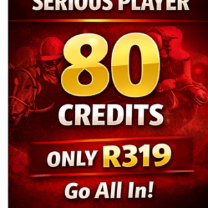 80 Credits – Serious Player (R3.99 per credit)