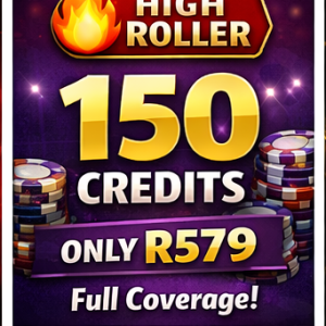 150 Credits – High Roller (R3.86 per credit)