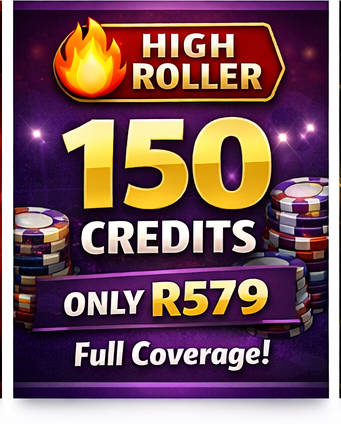 150 Credits – High Roller (R3.86 per credit)