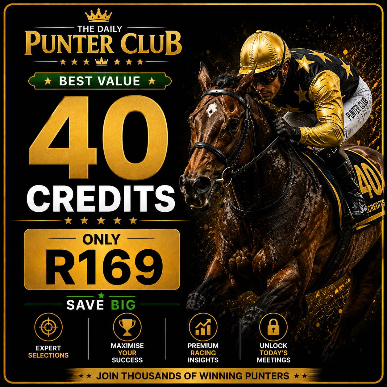 40 Credits – Best Value